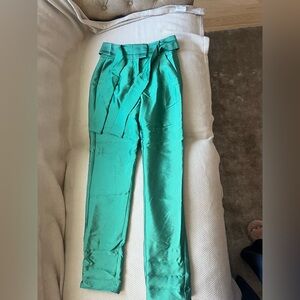 Maje Green Straight Leg Pants